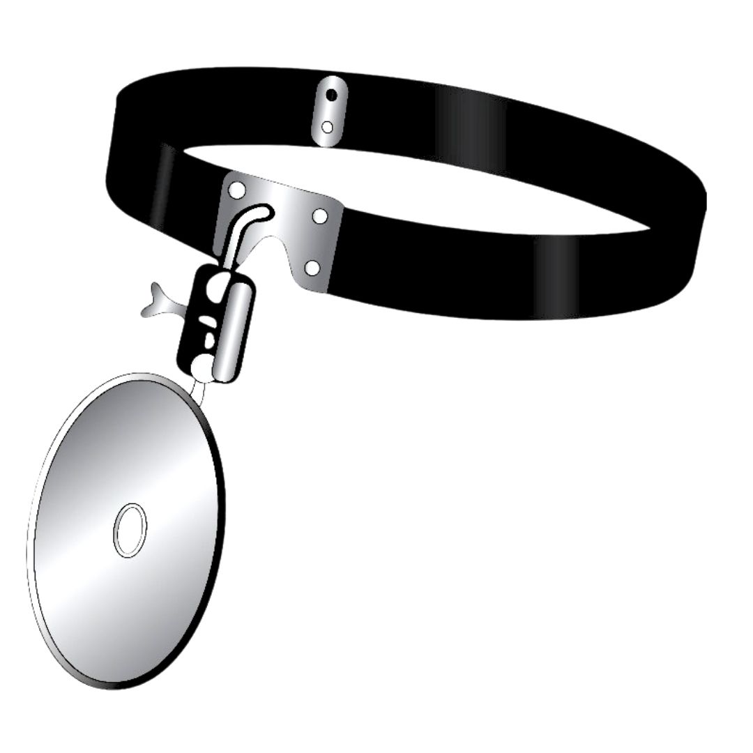 ZIEGLER, Head Mirrors, Complete Set (Head Band and Mirror of Ø80mm)