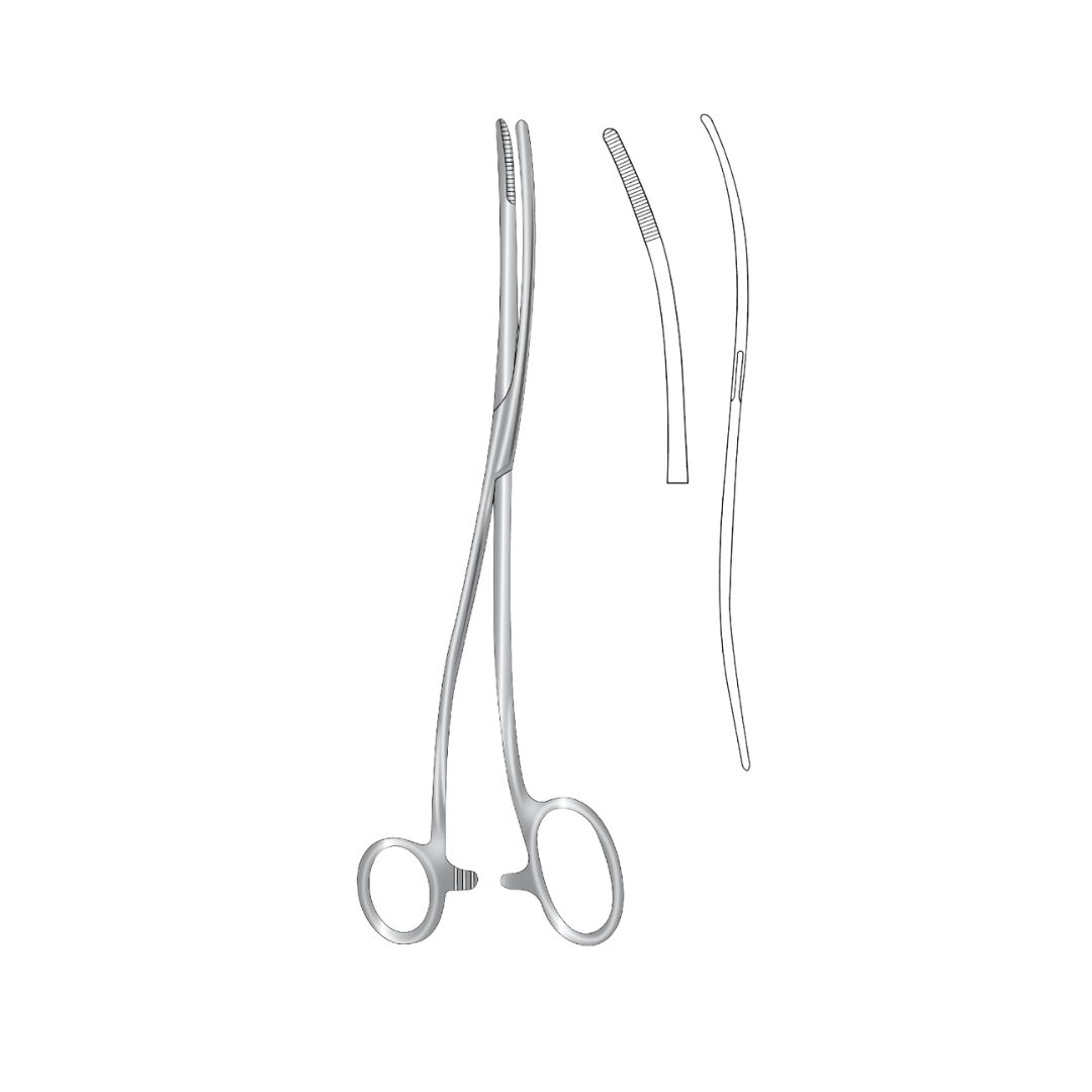BOZEMANN-DOUGLAS, Swab Forceps, S-Shape, 26cm